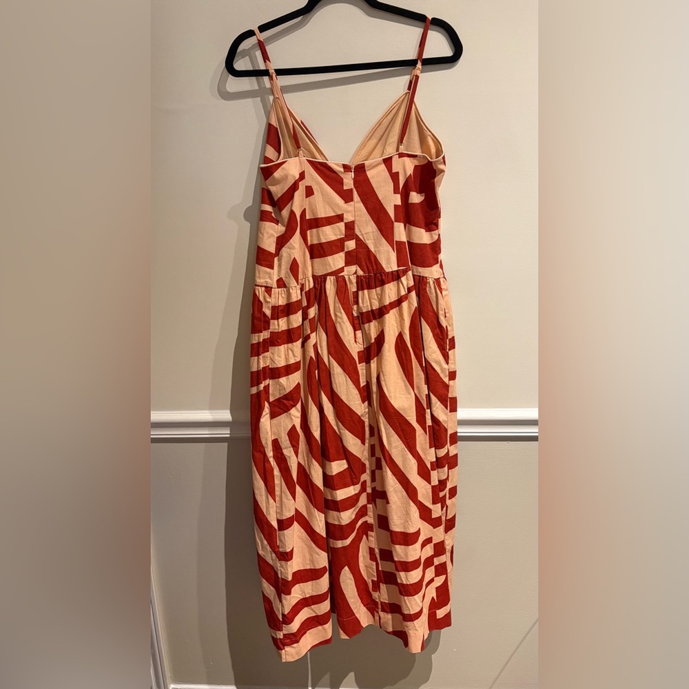 Mon Renn Surreal Midi Dress Tropico Print Cotton Red/Coral
Large - Picture 7 of 10